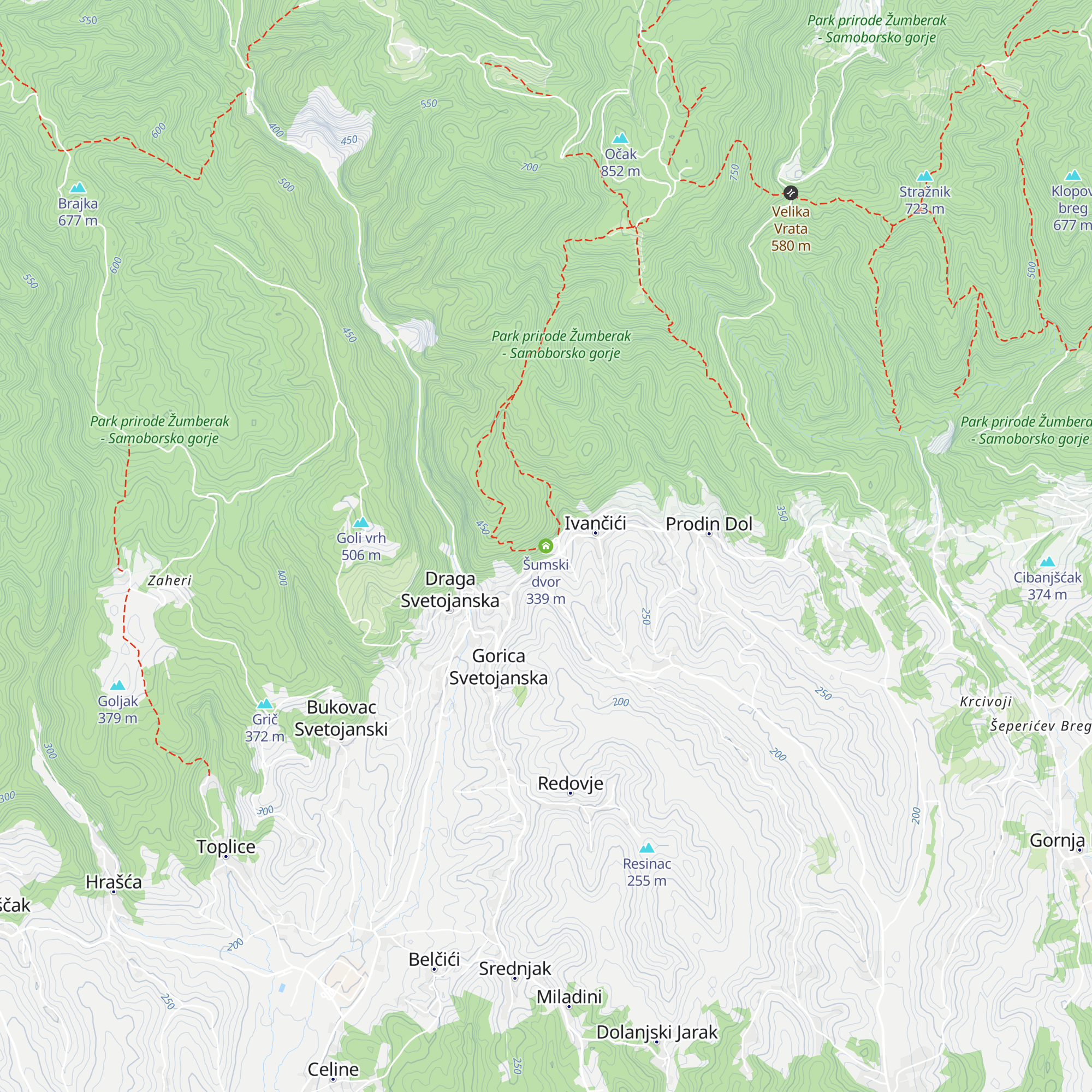 Šumski dvor map
