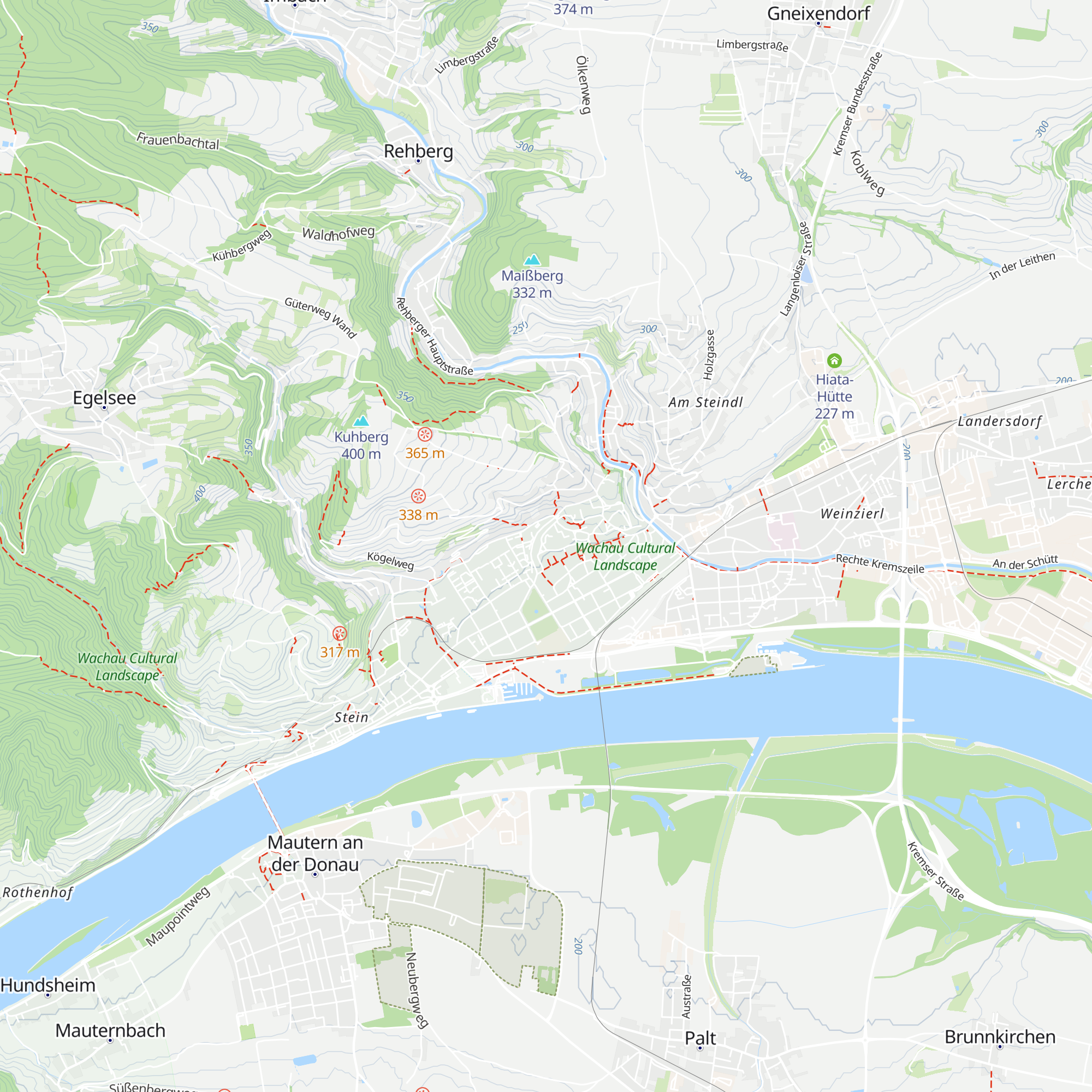 Wachau Info Center Krems map