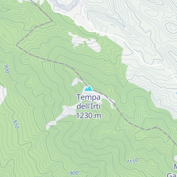 Map of Tempa dell'Irti