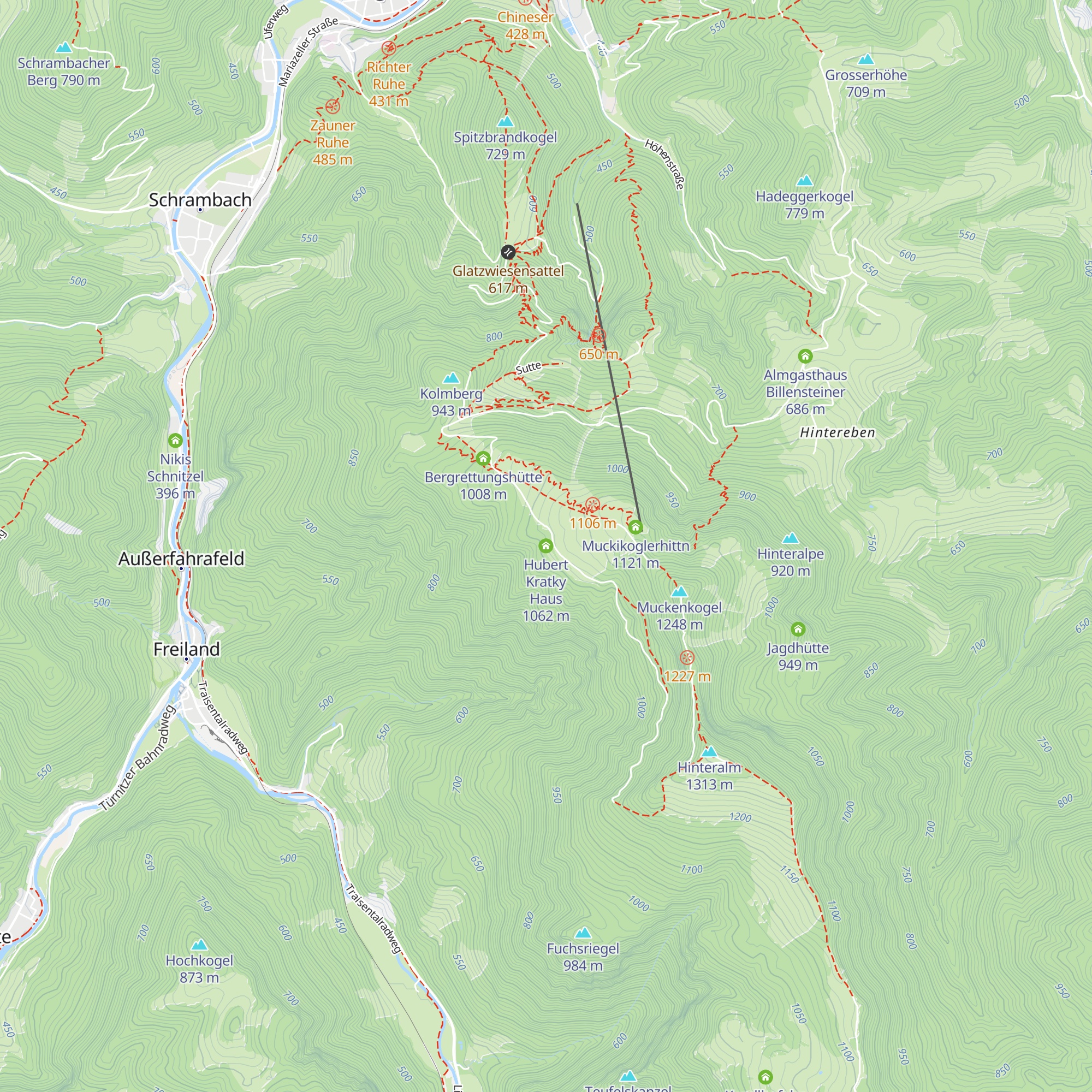 Hubert Kratky Haus map