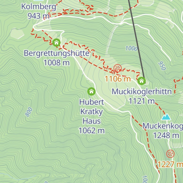 Map of Hubert Kratky Haus