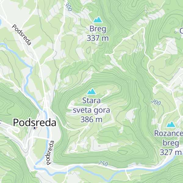 Map of Stara sveta gora