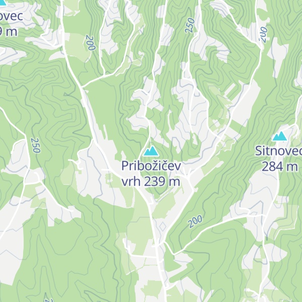 Map of Pribožičev vrh