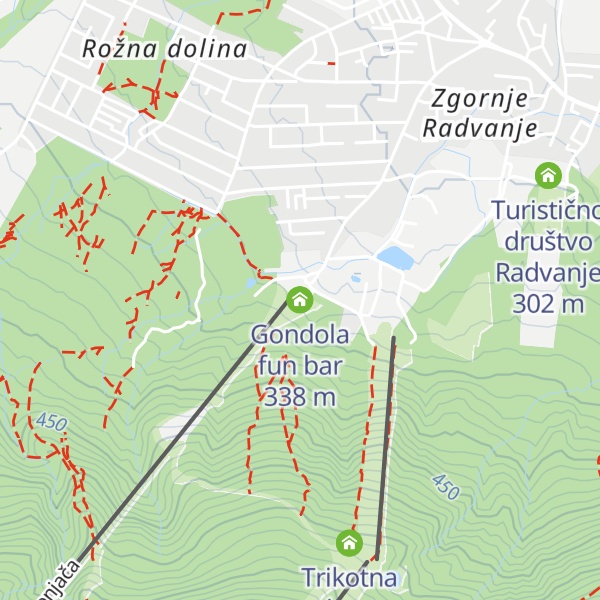 Map of Gondola fun bar
