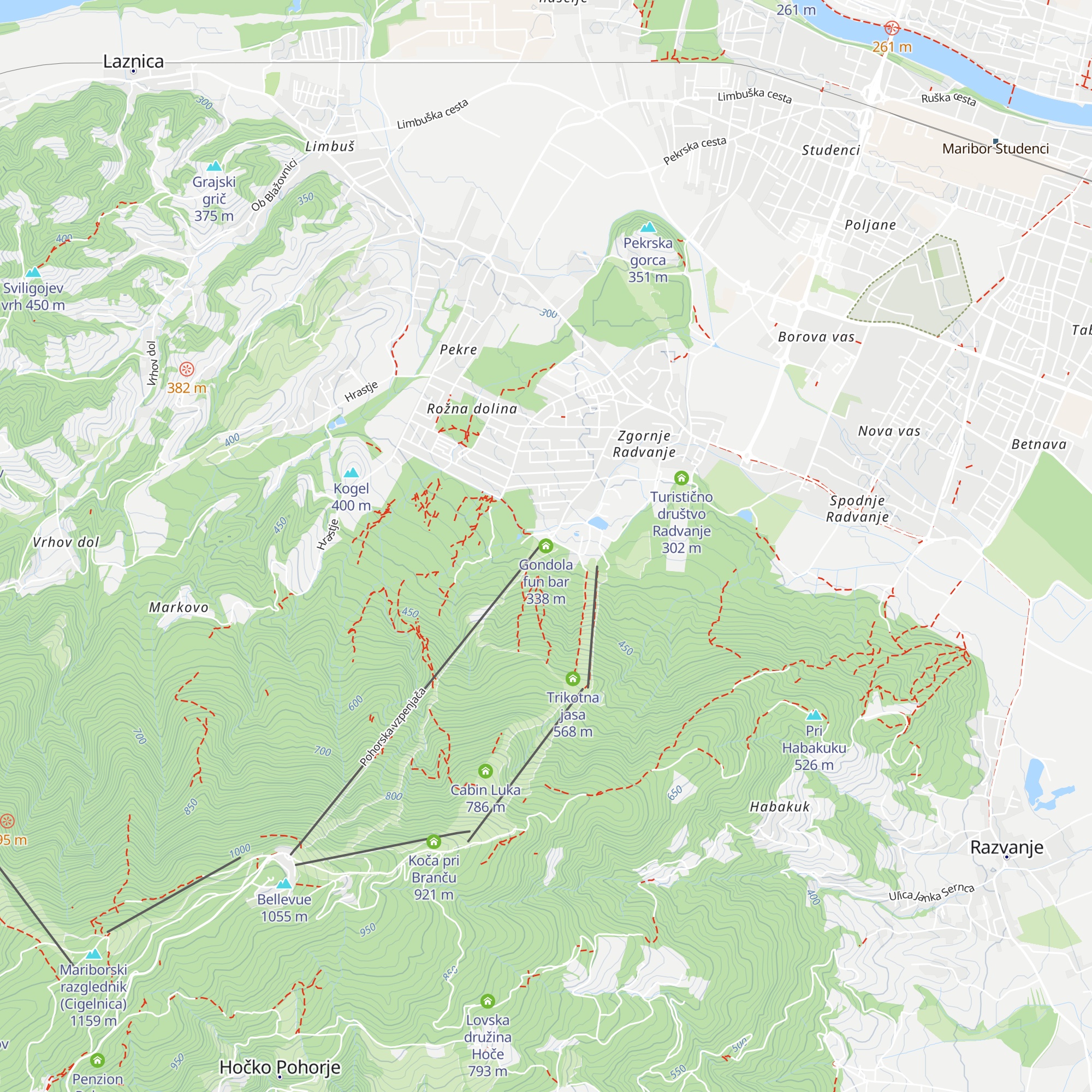 Gondola fun bar map