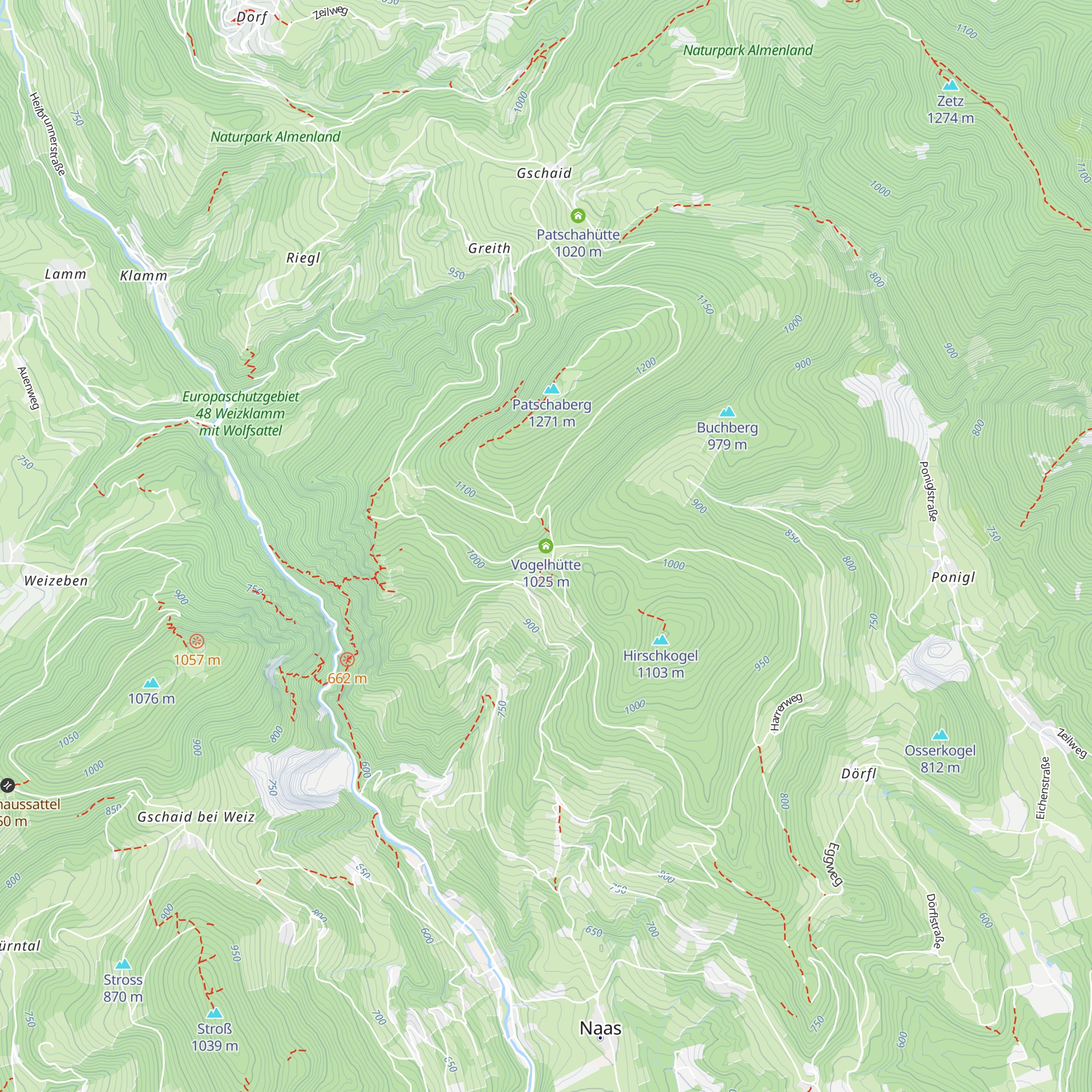 Vogelhütte map