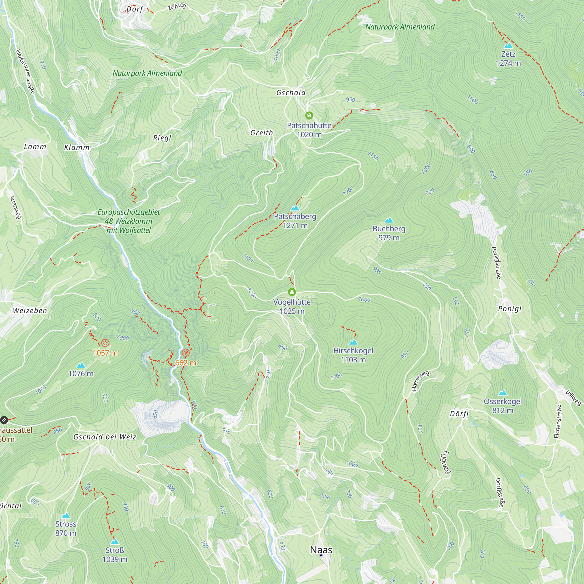 Vogelhütte map