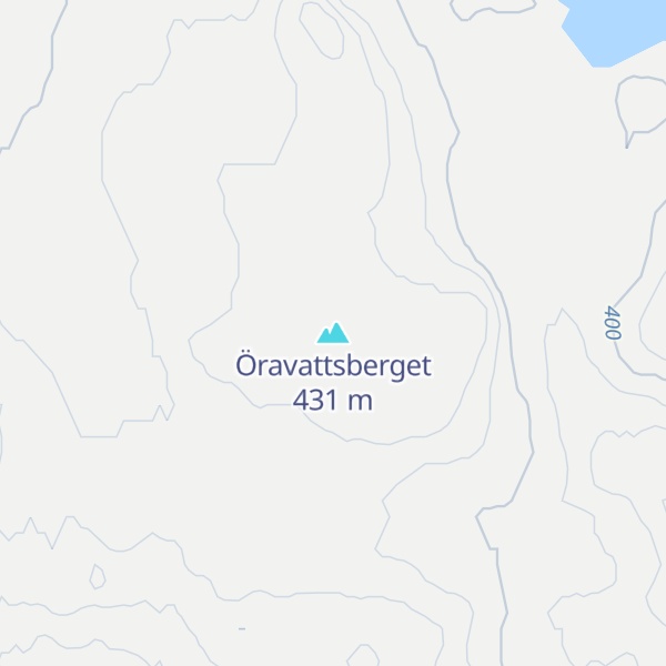 Map of Öravattsberget