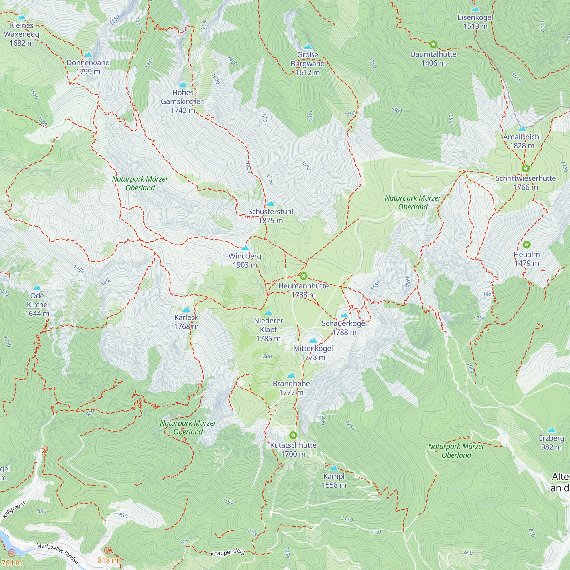 Steinwandtnerhütte map