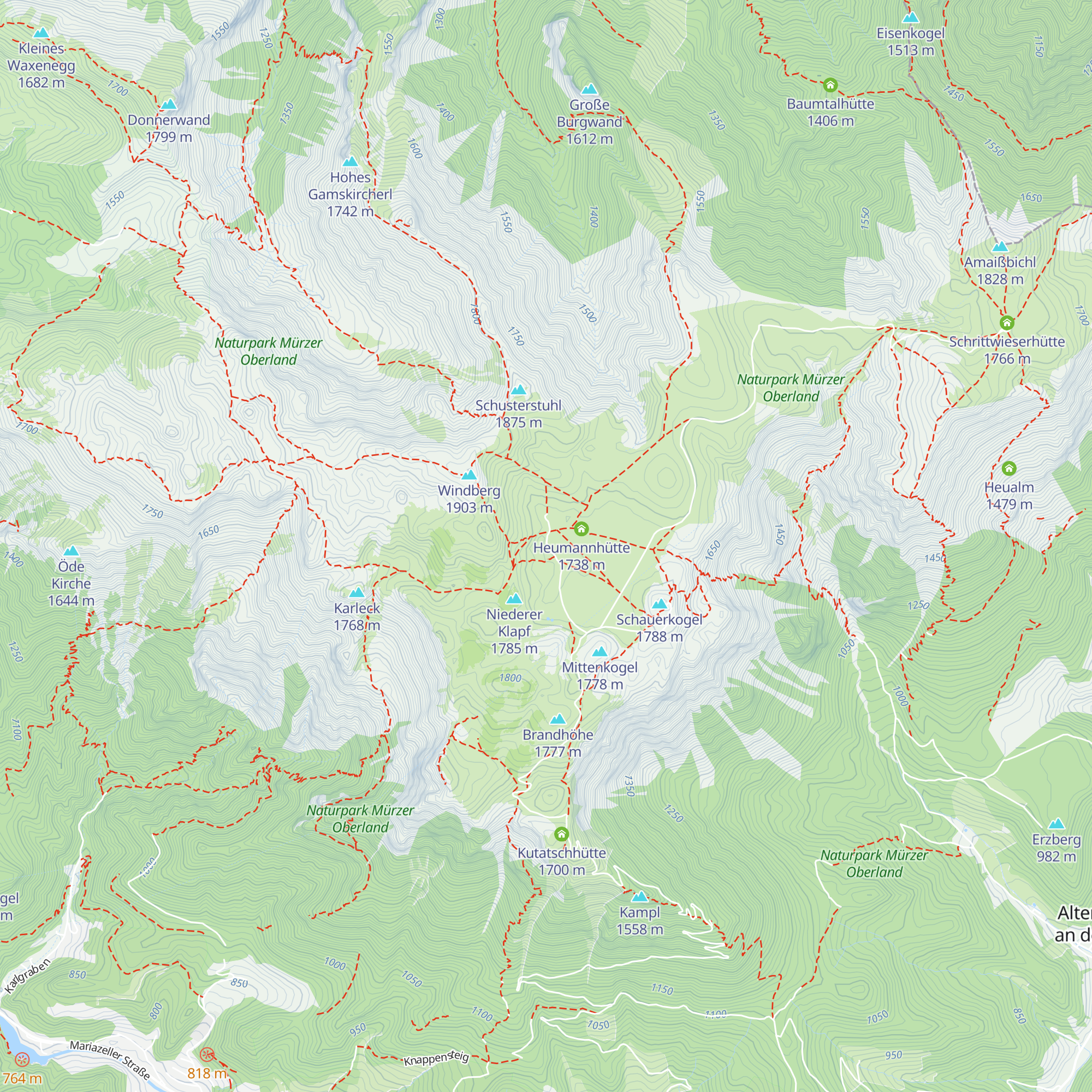 Steinwandtnerhütte map