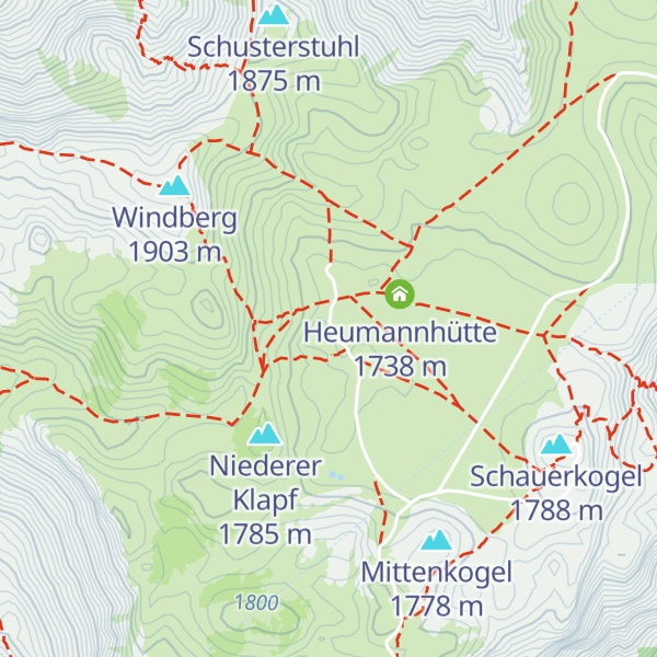 Map of Steinwandtnerhütte