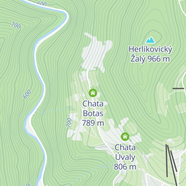 Map of Chata Botas