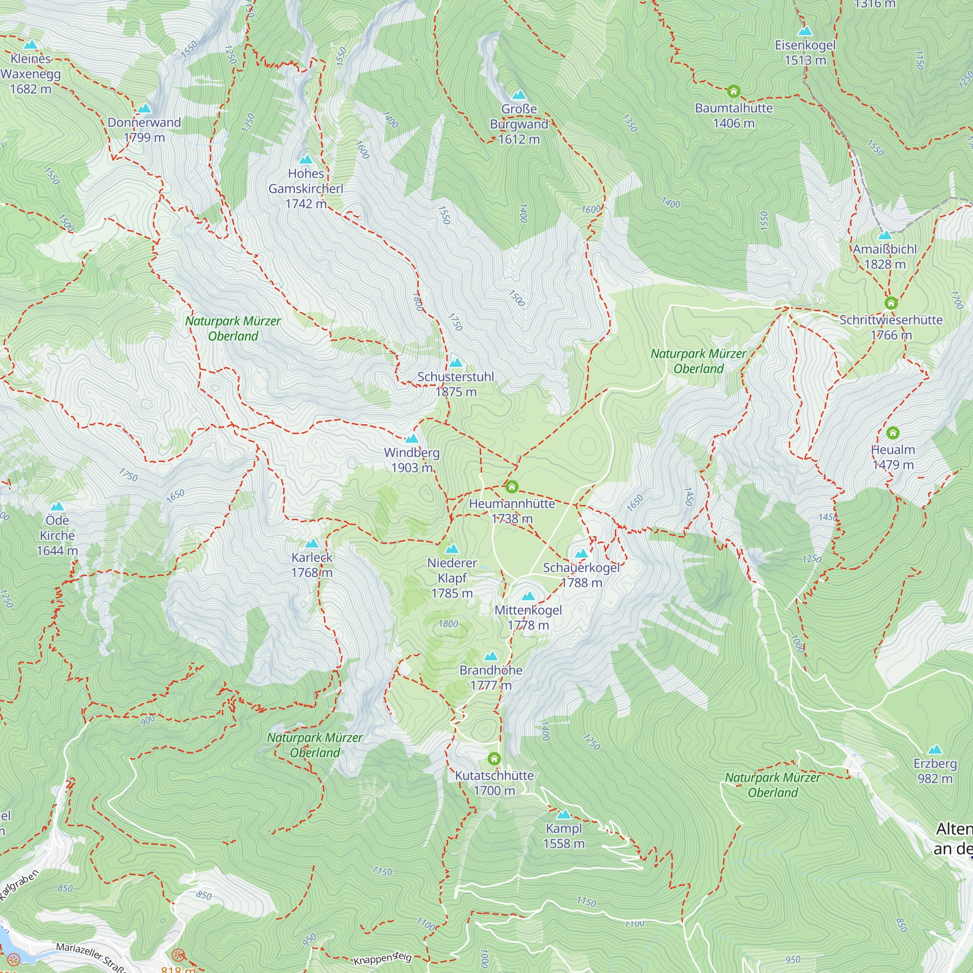 Rinnhoferhütte map