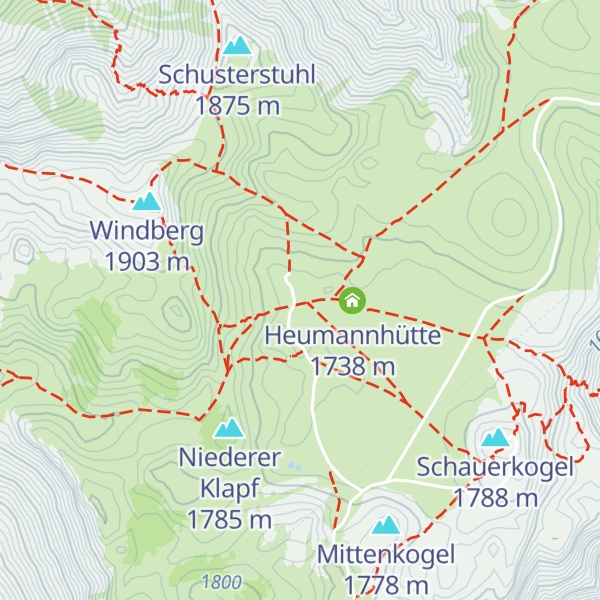 Map of Rinnhoferhütte