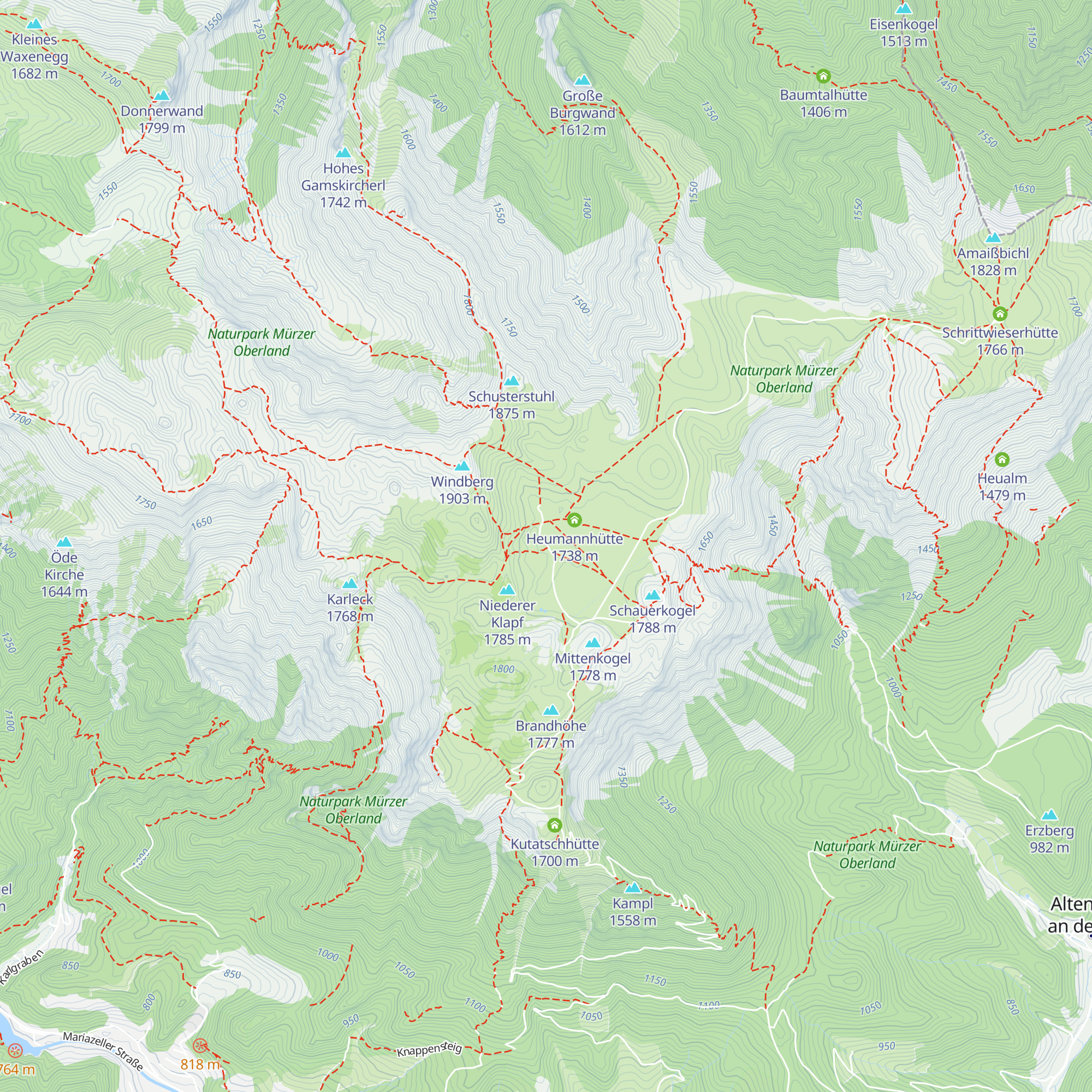 Michlbauerhütte map