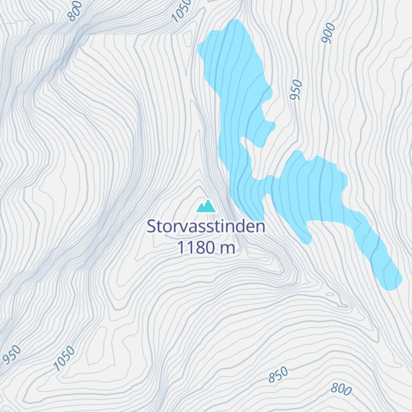 Map of Storvasstinden