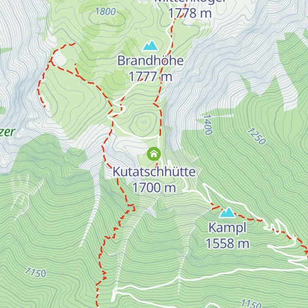 Map of Kutatschhütte