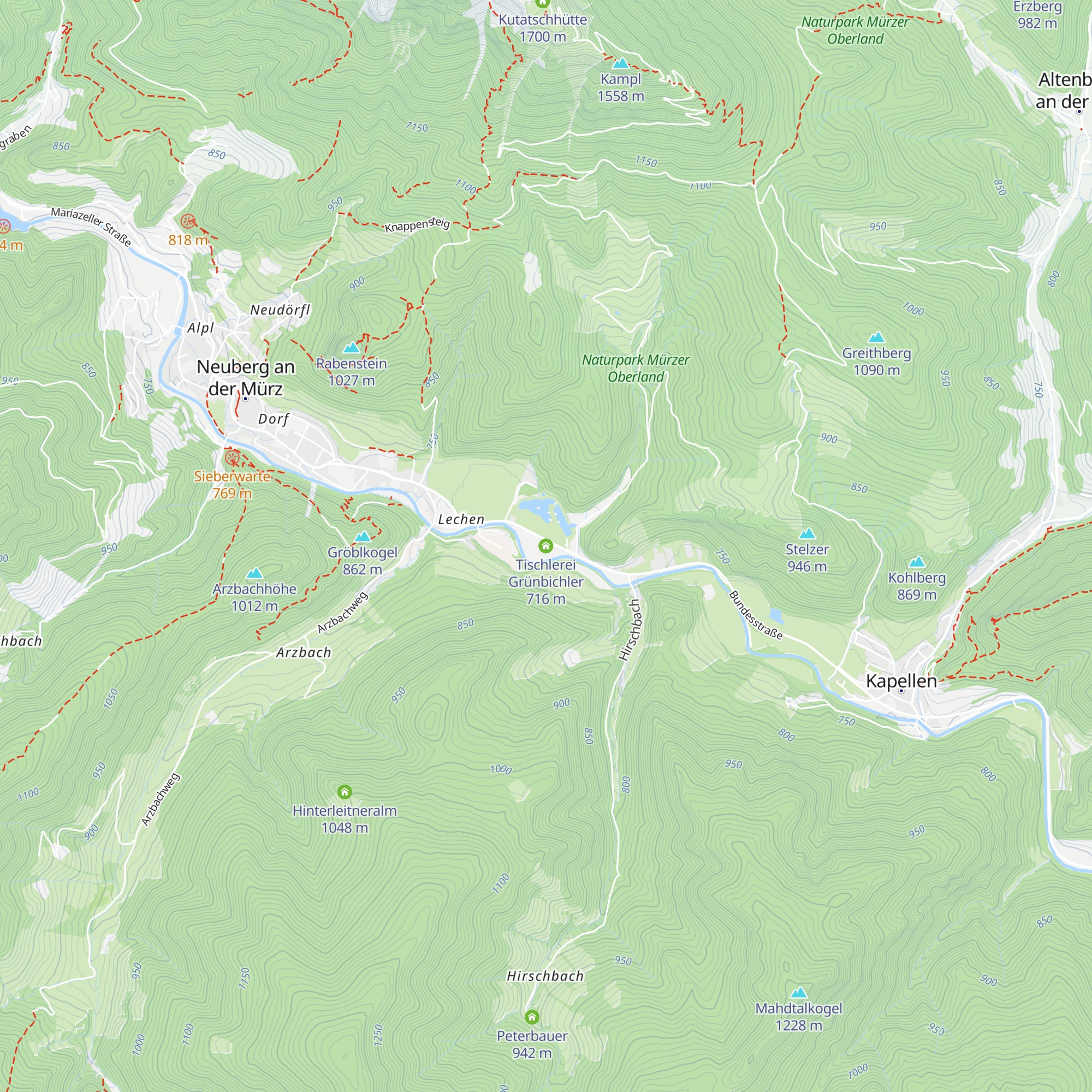 Tischlerei Grünbichler map