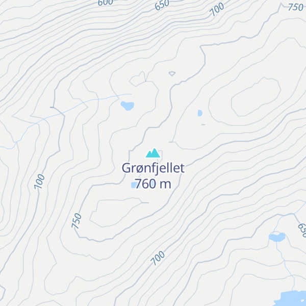 Map of Grønfjellet