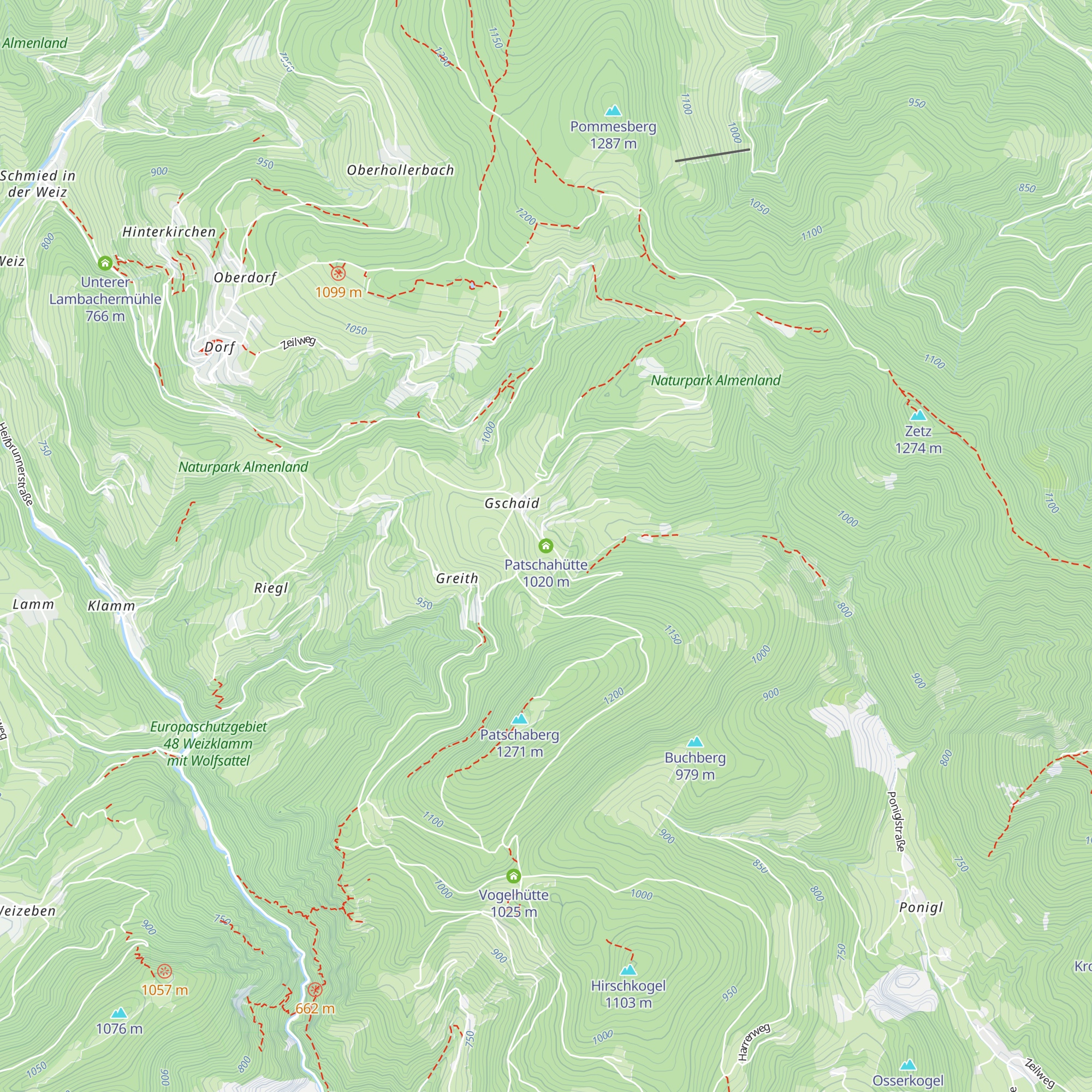 Patschahütte map