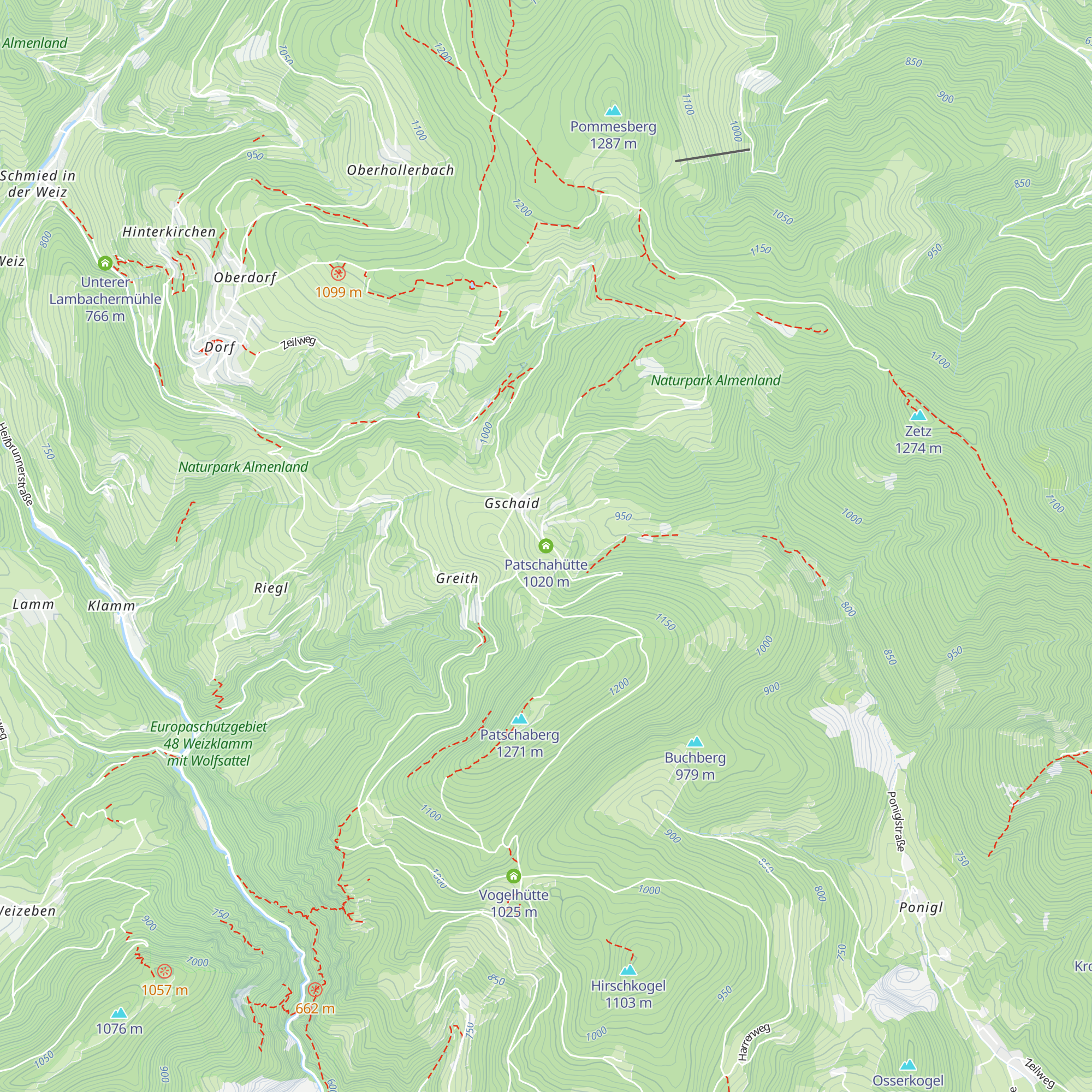 Patschahütte map