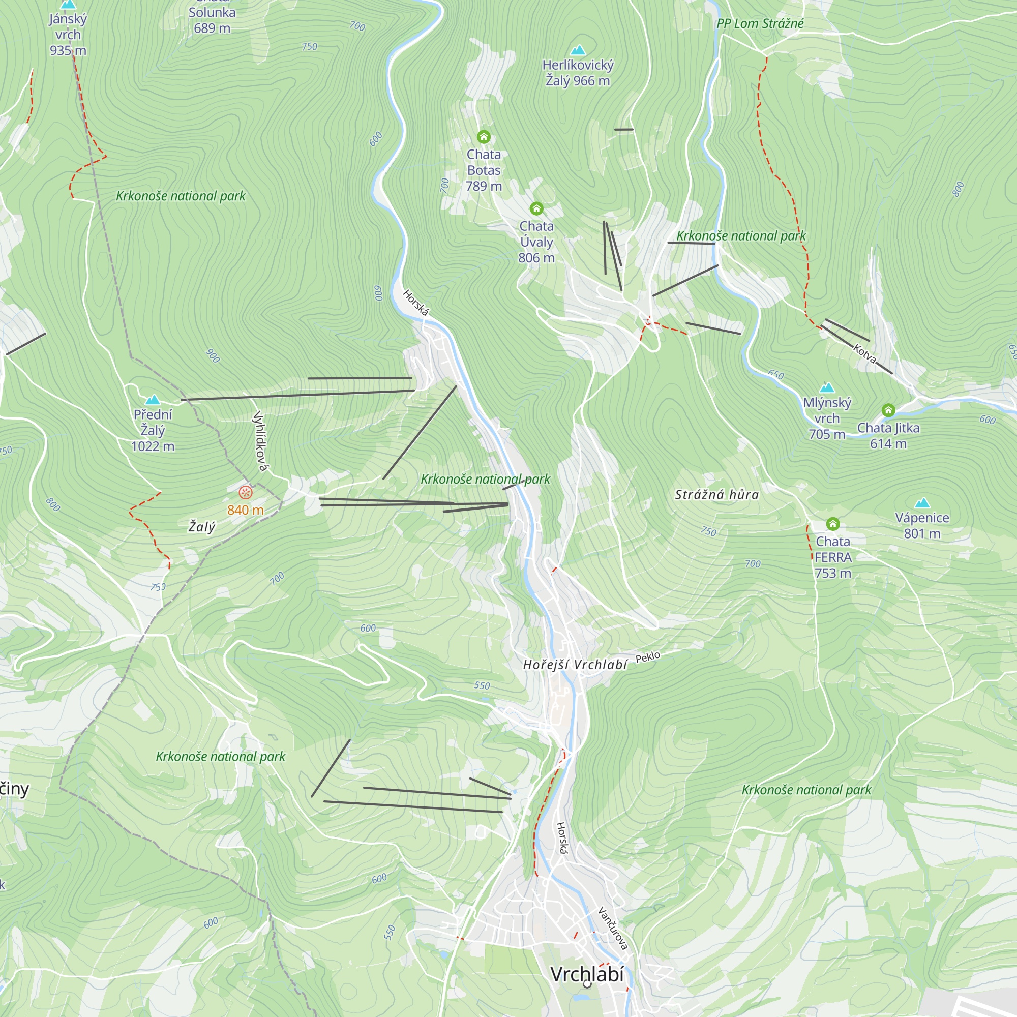 Johannova bouda map