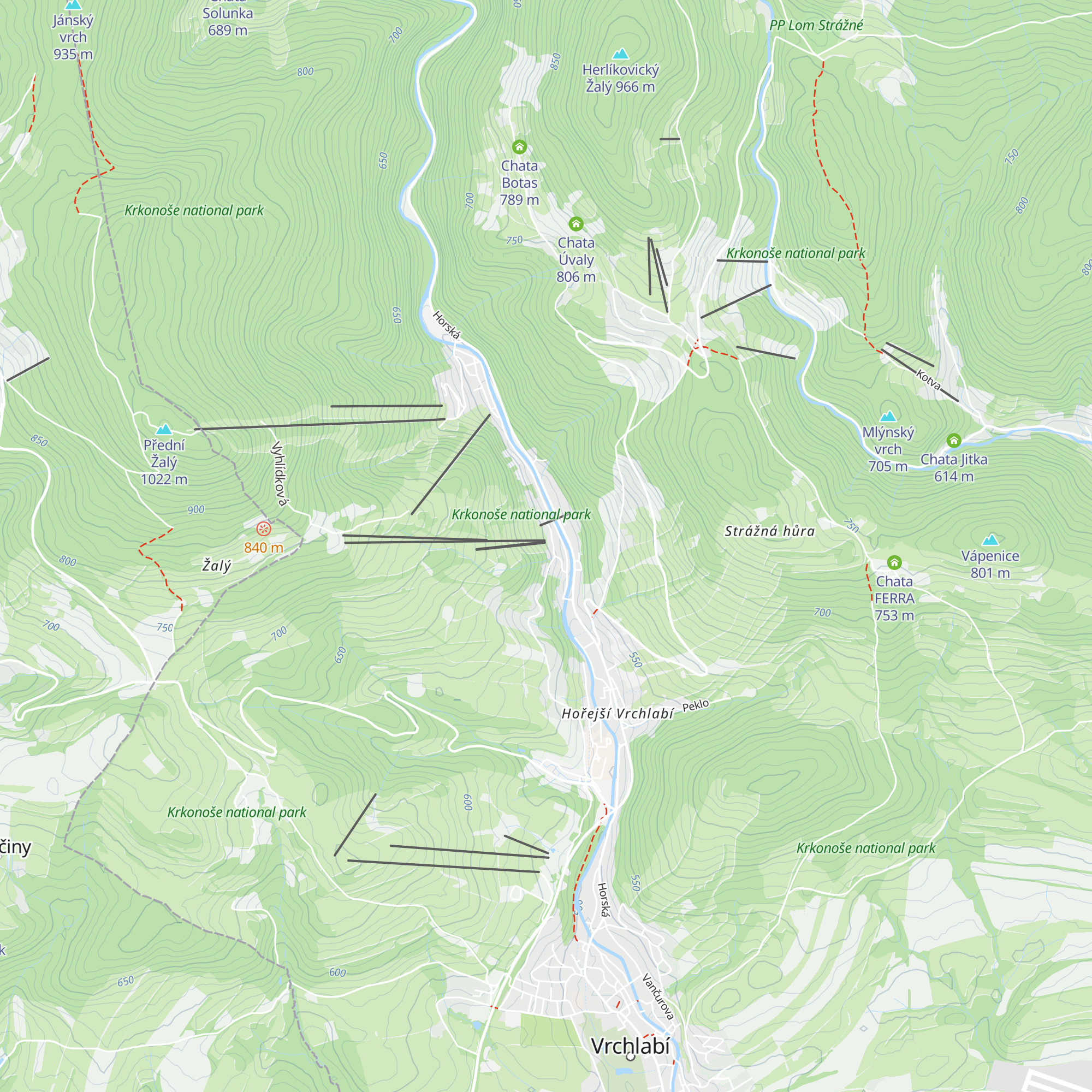 Johannova bouda map