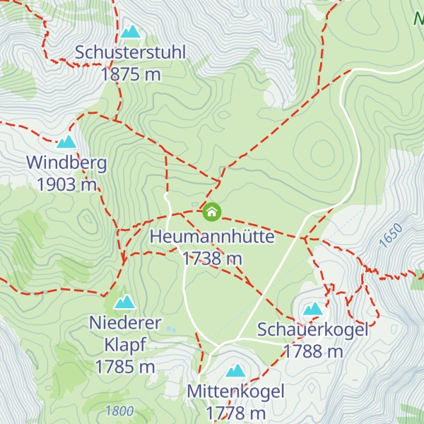 Map of Heumannhütte