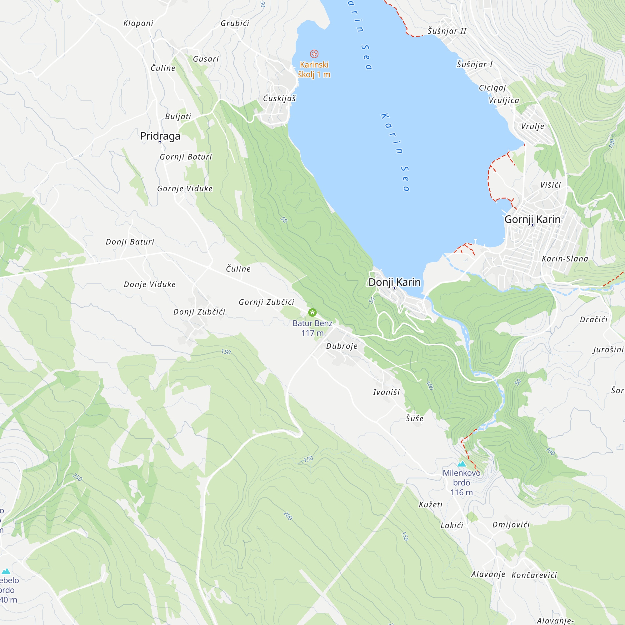 Batur Benz map