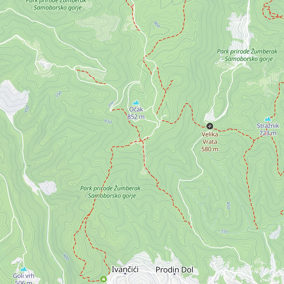 Planinarski dom Žitnica map