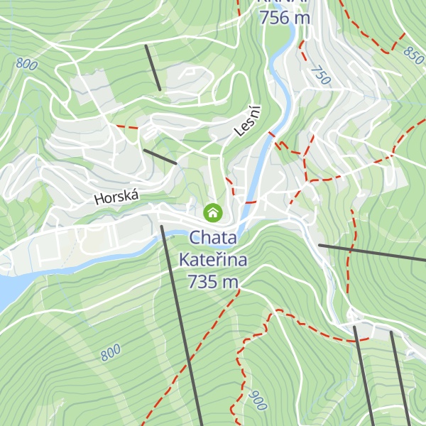 Map of Chata Kateřina