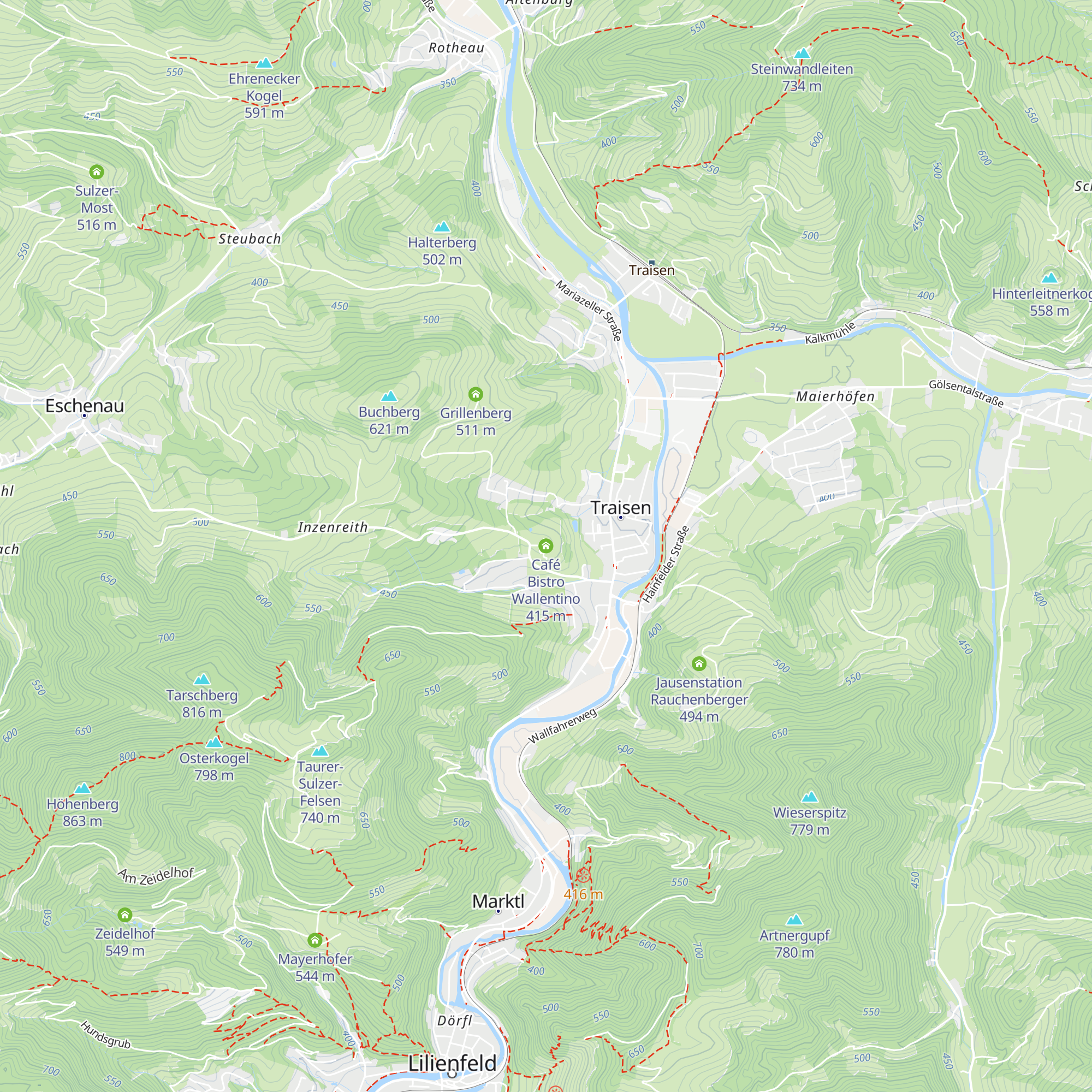 Café Bistro Wallentino map