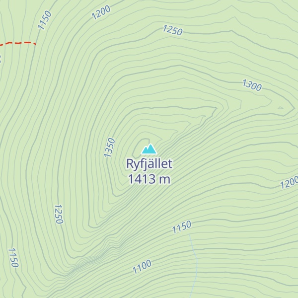 Map of Ryfjället