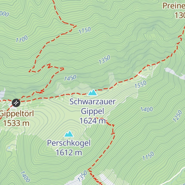 Map of Schwarzauer Gippel