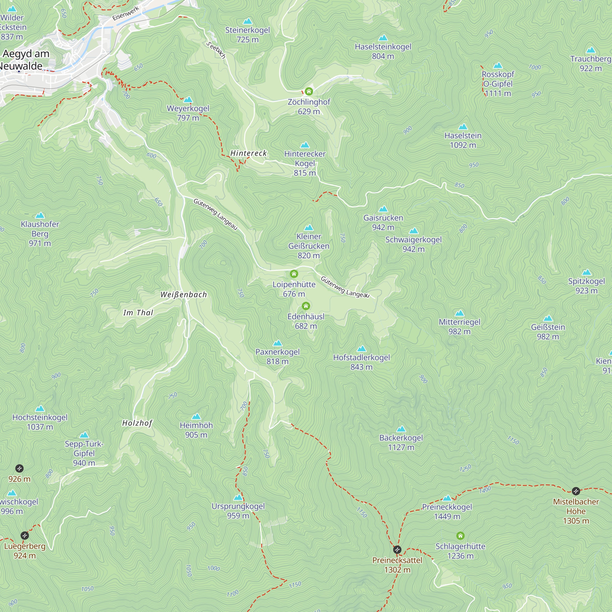 Edenhäusl map
