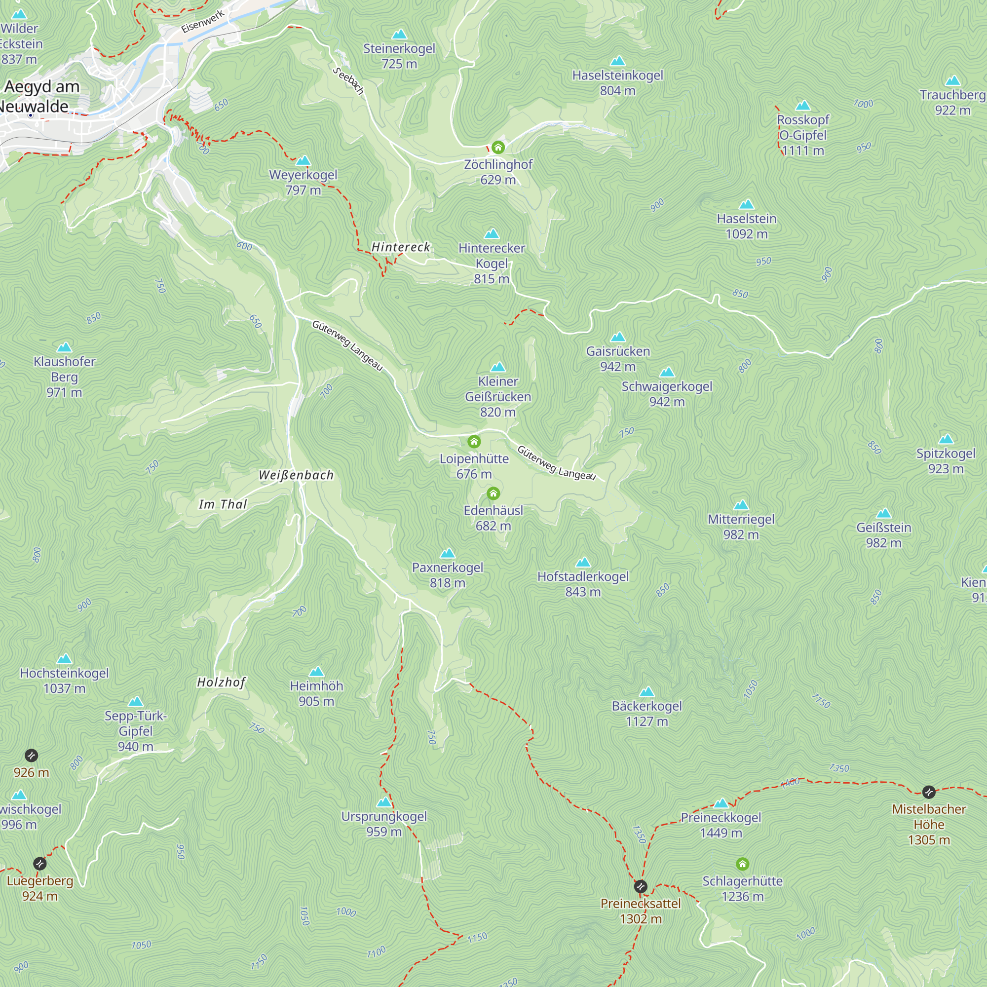Edenhäusl map