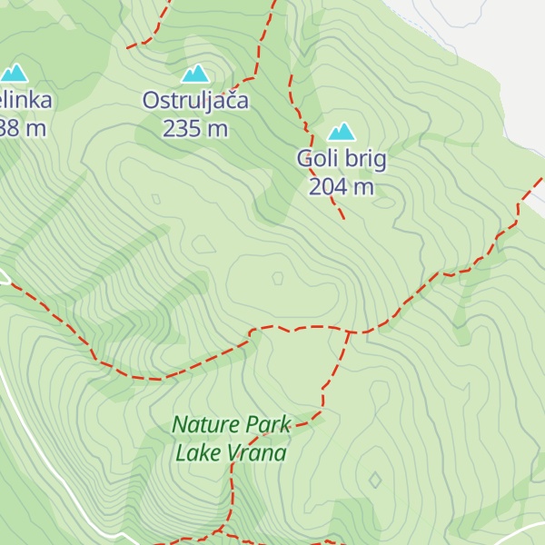 Map of Crni vrh - Veliki
