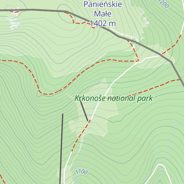 Map of Dvořákova bouda