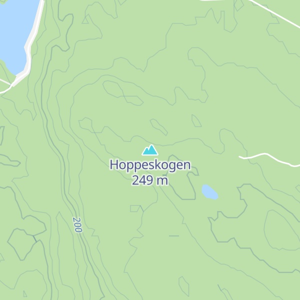 Map of Hoppeskogen