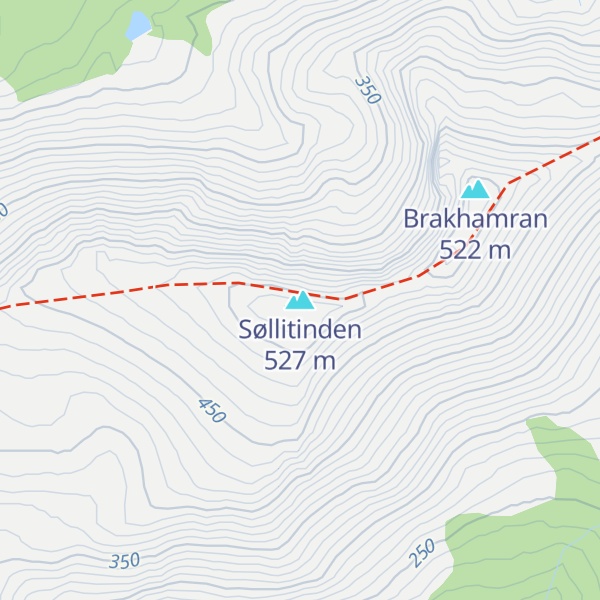 Map of Søllitinden