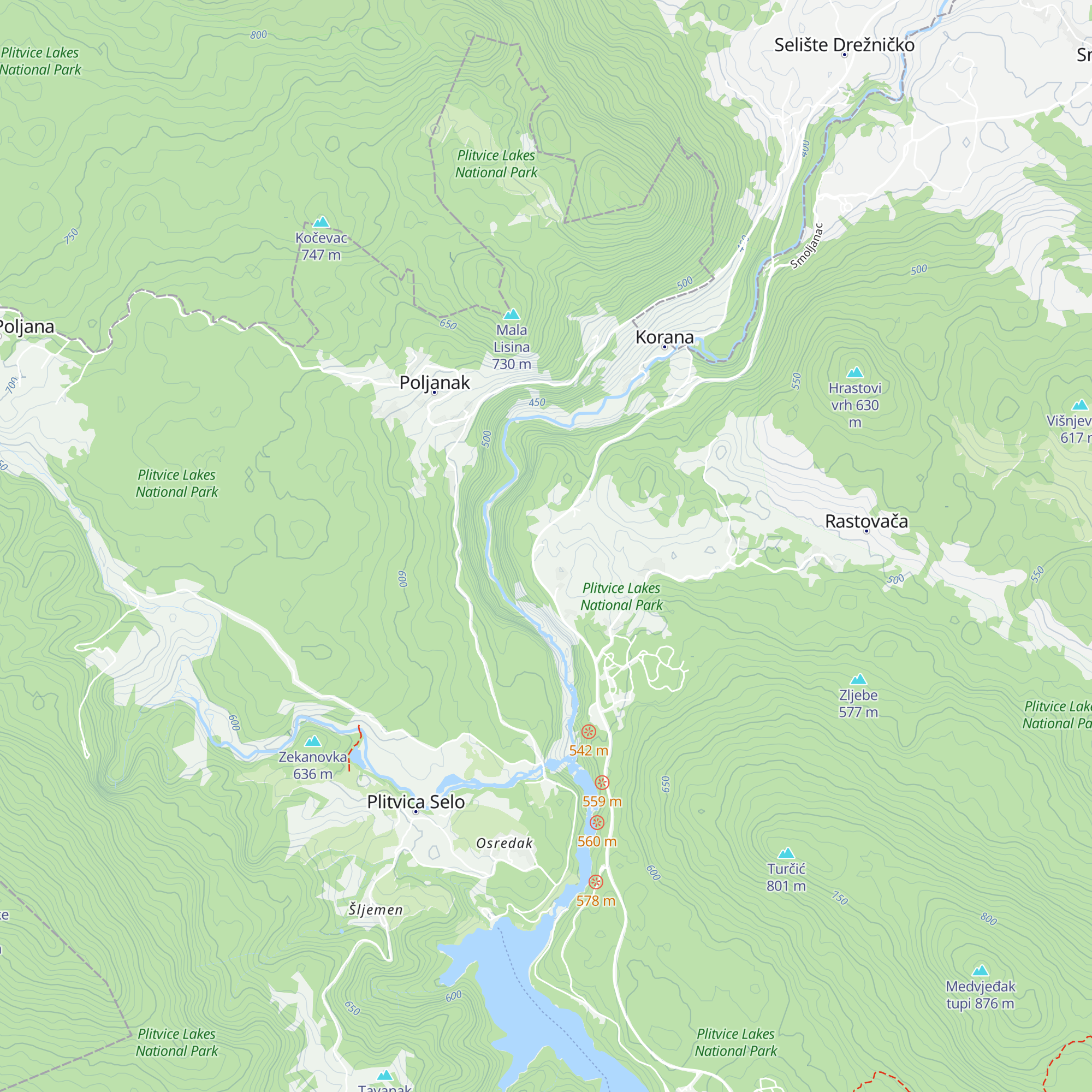 Pansion Krizmanić map