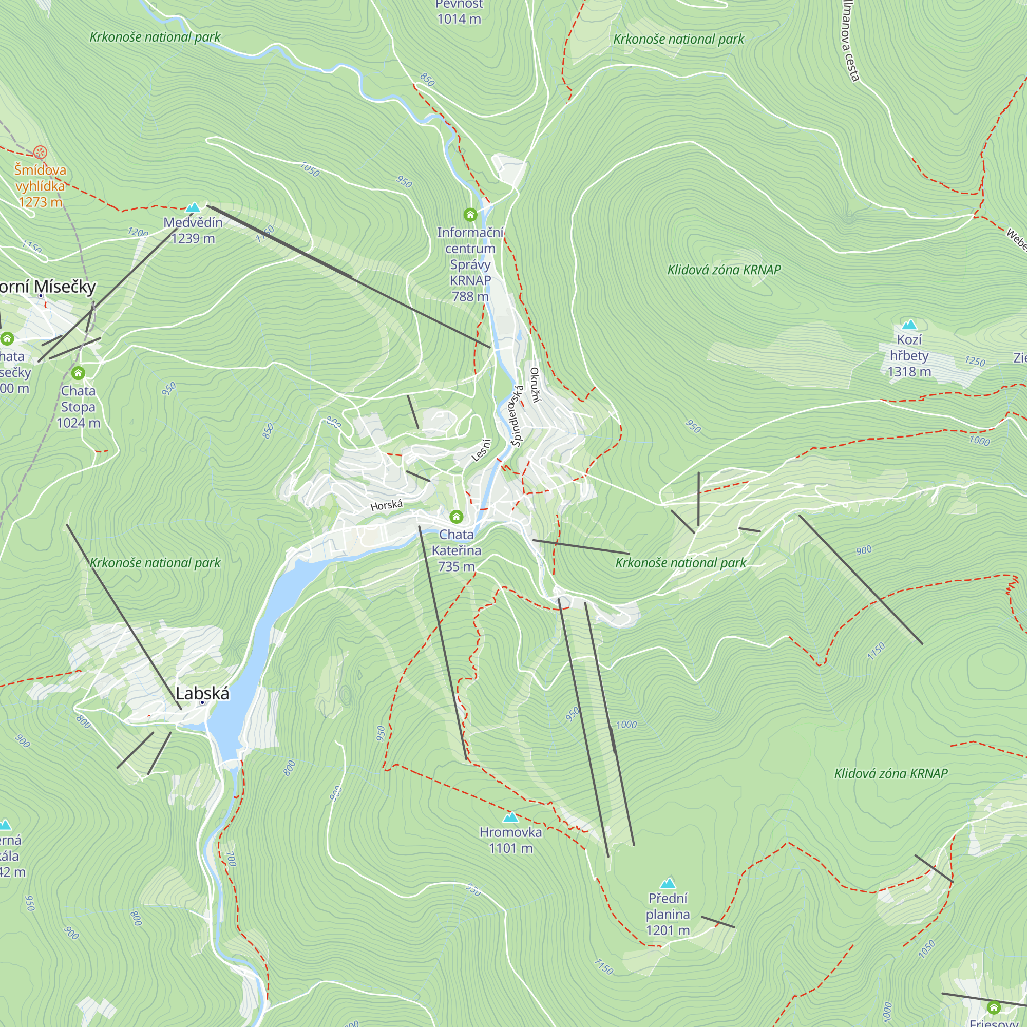 Turistické informační centrum Špindlerův Mlýn map