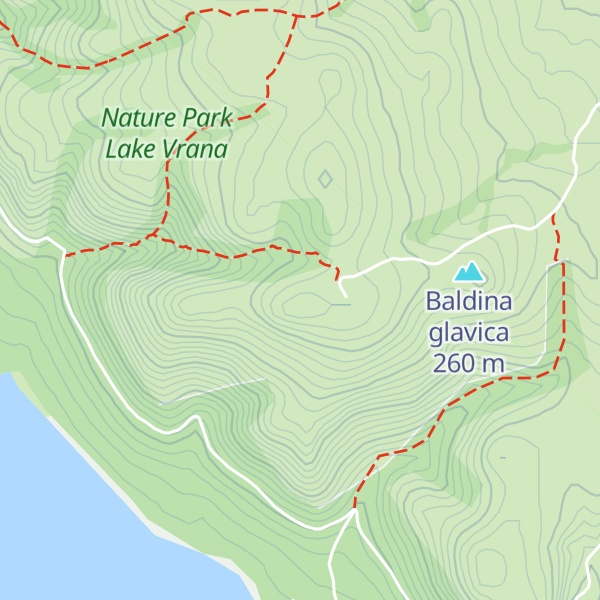 Map of Kamenjak