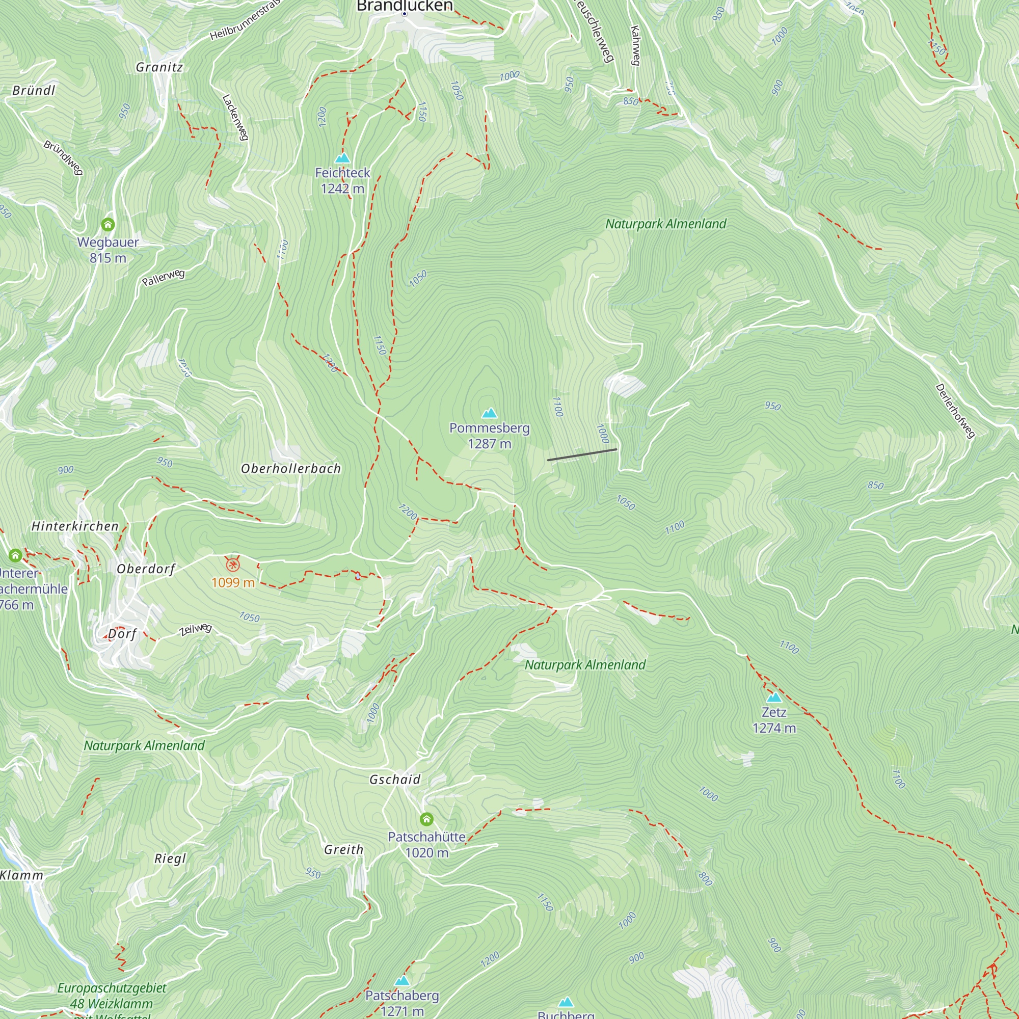 Naturfreundehaus Bendlerhöhe map