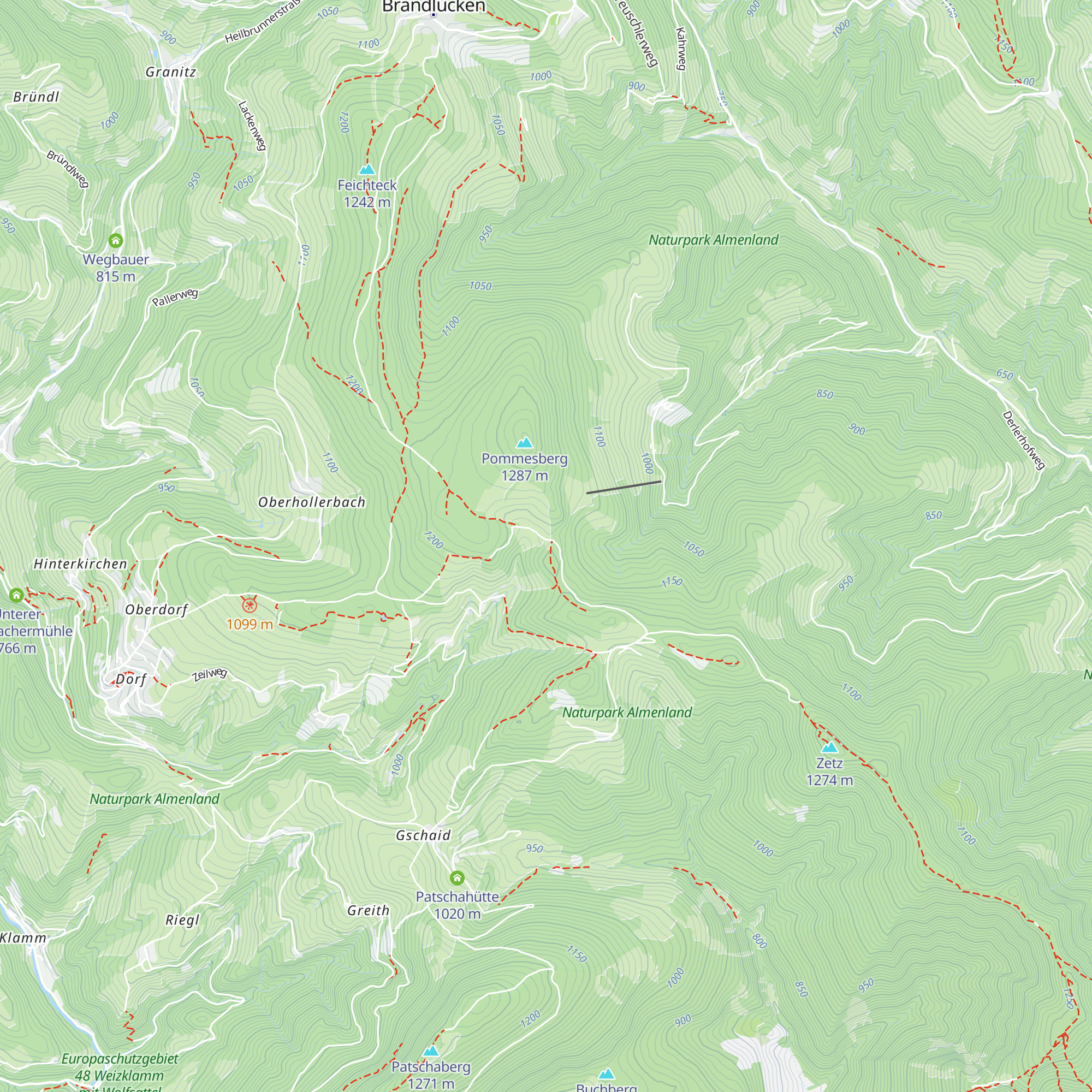 Naturfreundehaus Bendlerhöhe map