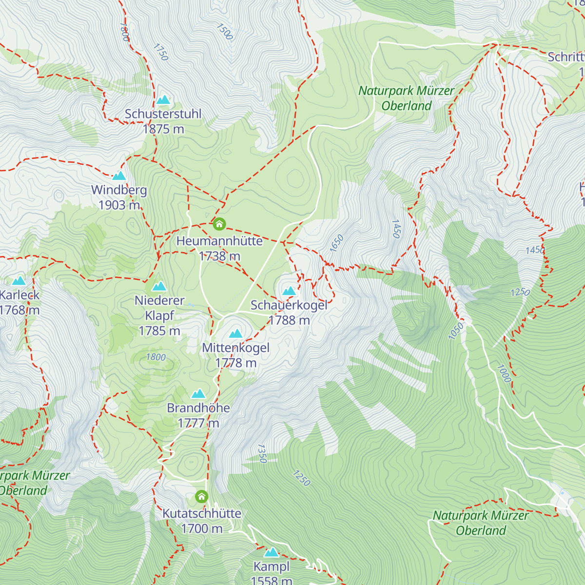 Schneealpenhaus map