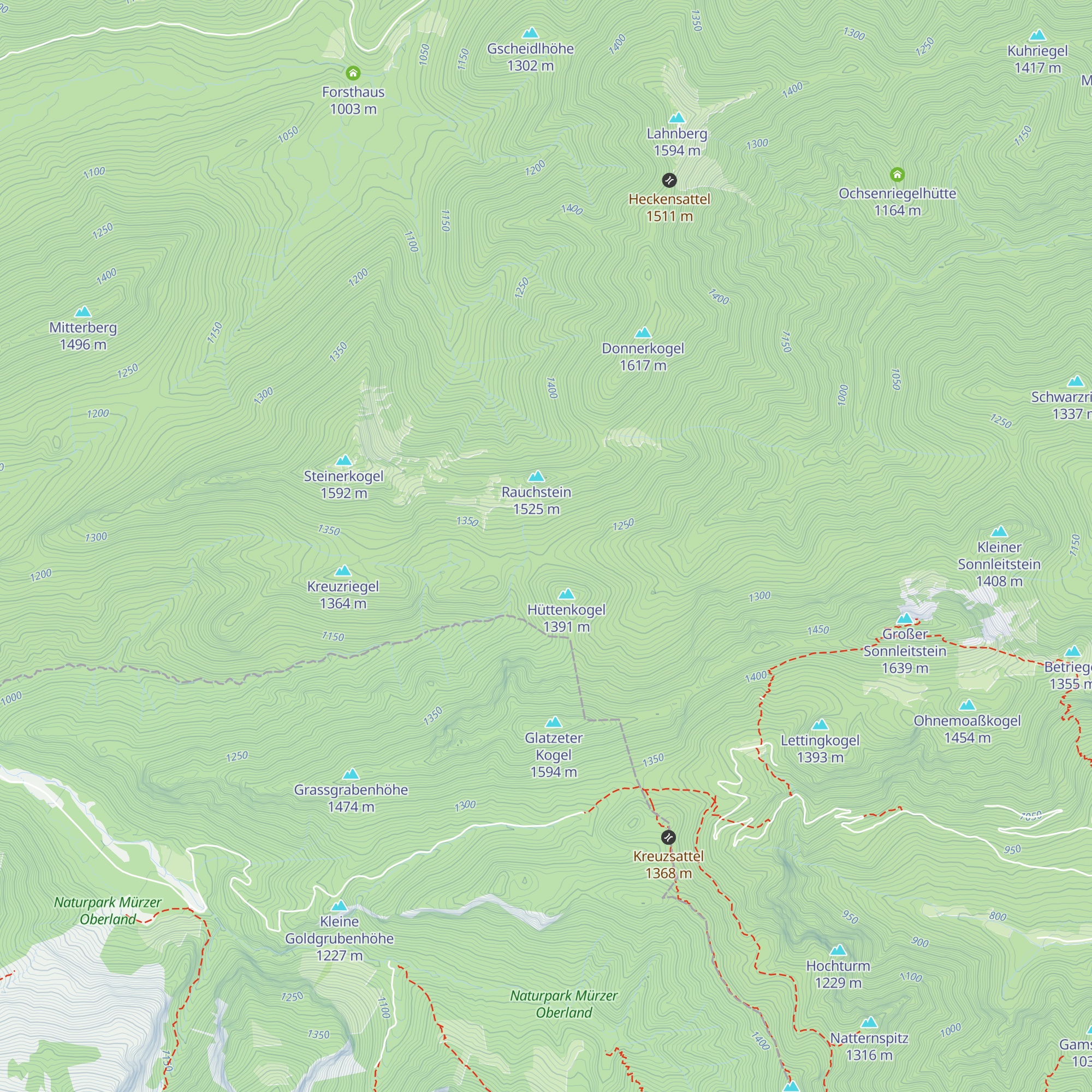 Waldebenhütte map