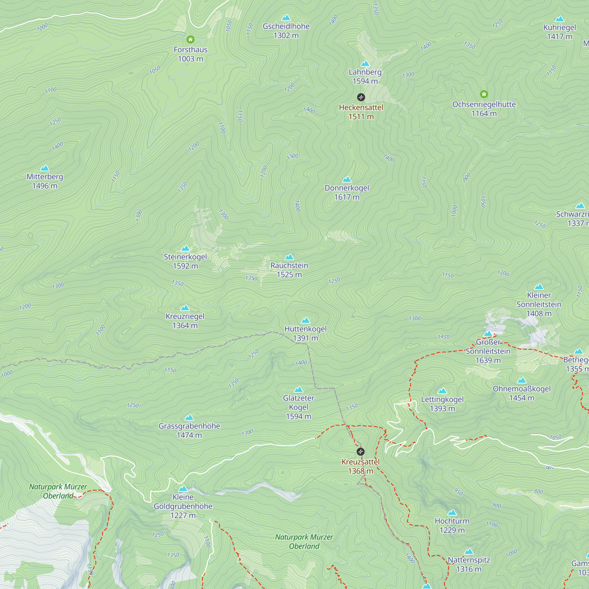 Waldebenhütte map