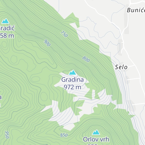 Map of Gradina