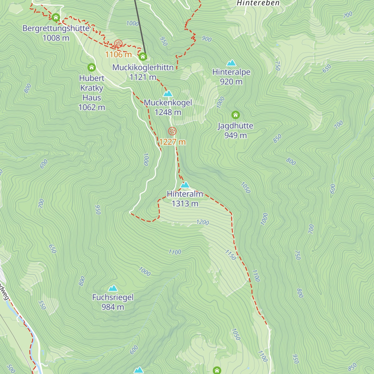 Traisner Hütte map